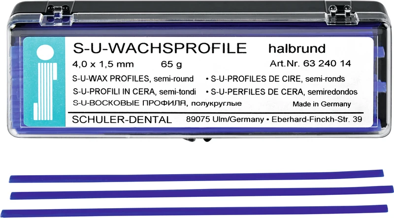 S-U-Wachsprofile  Packung  65 g Wachsprofile halbrund, 4 x 1,5 mm