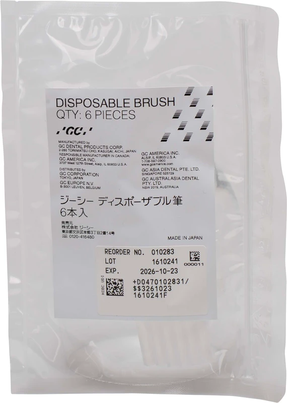 GC RELINE II Einmalpinsel  Packung  6 Stück
