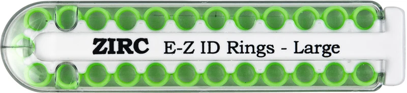 EZ-ID Markierungsringe  Packung  25 Stück neongrün, Ø 6 mm