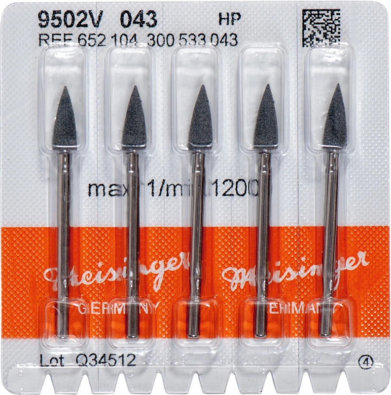 Universalpolierer 9502  Packung  5 Stück schwarz grob, HP, Figur 300, 12 mm, ISO 043