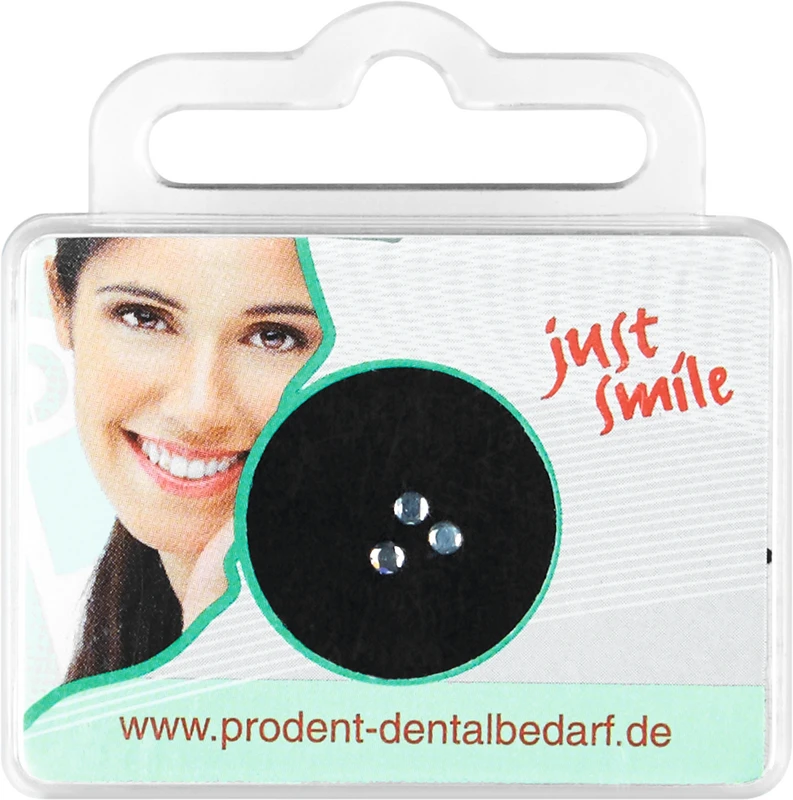 prodental Diamonds  Packung  3 Stück Kreis, weiß, Ø 2 mm, Brillantschliff