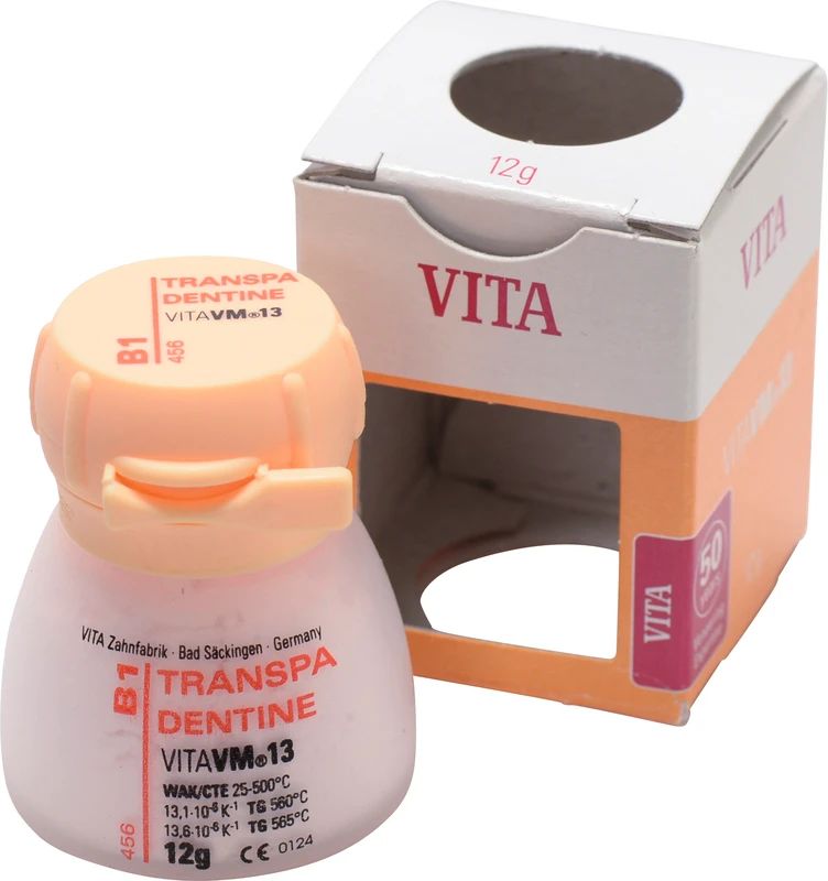 VITA VM® 13 classical A1-D4®  Packung  12 g Pulver transpa dentine B1