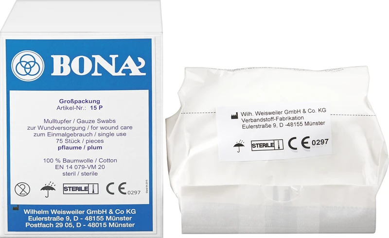 BONA Mulltupfer  Praxispack  75 Stück Pflaume