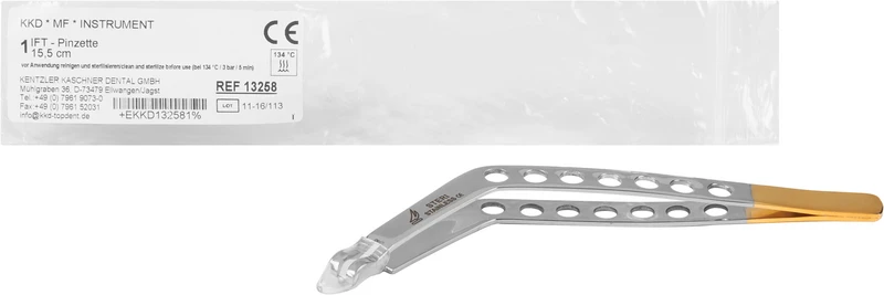 KKD® Instrumentenfasspinzette IFZ  Stück  15,5 cm