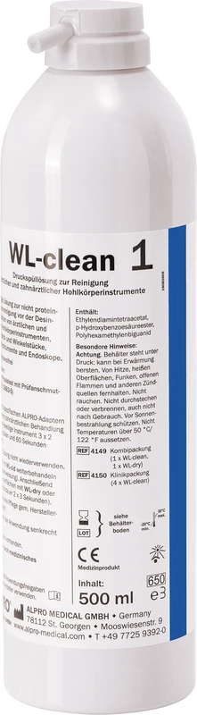 WL-clean  Klinikpackung  4 x 500 ml Sprühdose