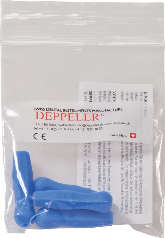 Griffhülsen  Packung  4 Stück blau