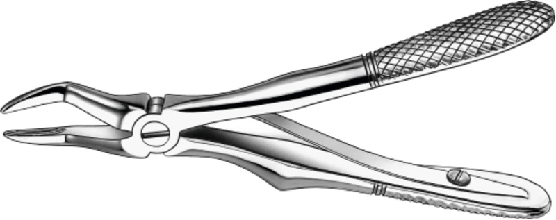 Kinderzahnzangen nach Klein  Stück  280A\4 mit Feder, OK für Wurzeln