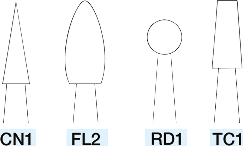 Dura-White-Steine  Packung  12 Stück CN1, HP, ISO 024