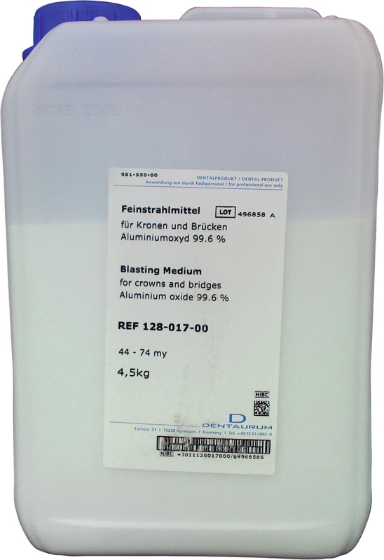 Aluminiumoxyd  Kanister  4,5 kg weiß, 44 - 74 µm, Körnung 50