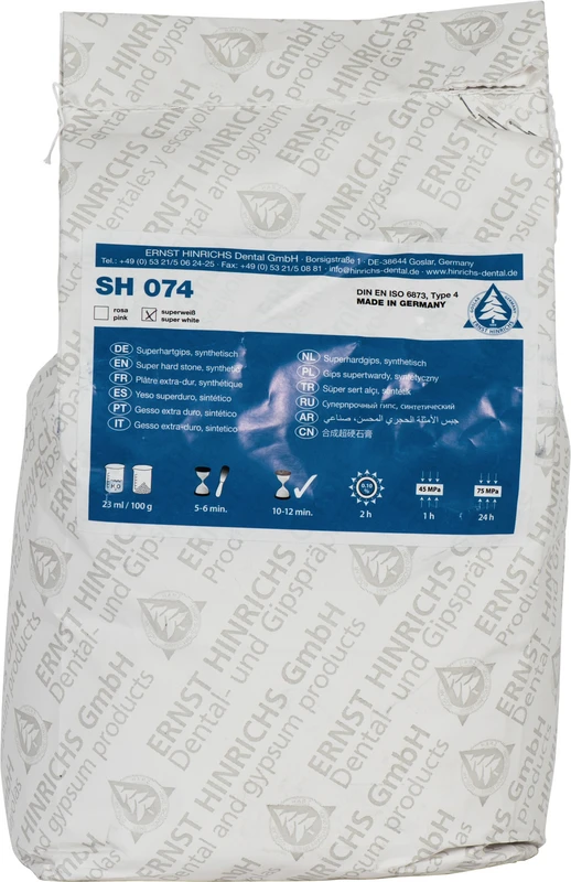 Superhartgips SH 074  Packung  5 kg weiß
