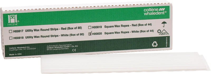 HYGENIC® Wachse  Packung  44 Wachsstreifen weiß, 4,8 x 279 mm