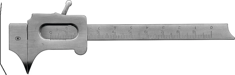 Schieblehren nach Boley  Stück  HSL 247-20, feine Spitzen, gebogen