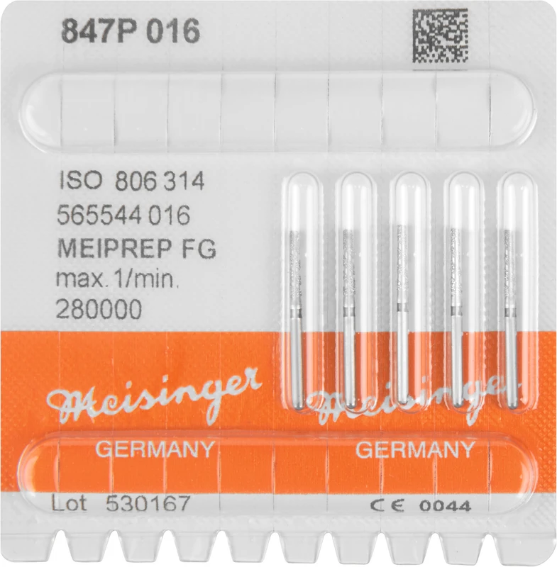 MEIPREP Diamanten  Packung  5 Stück FG, Figur 565 (847P), ISO 016