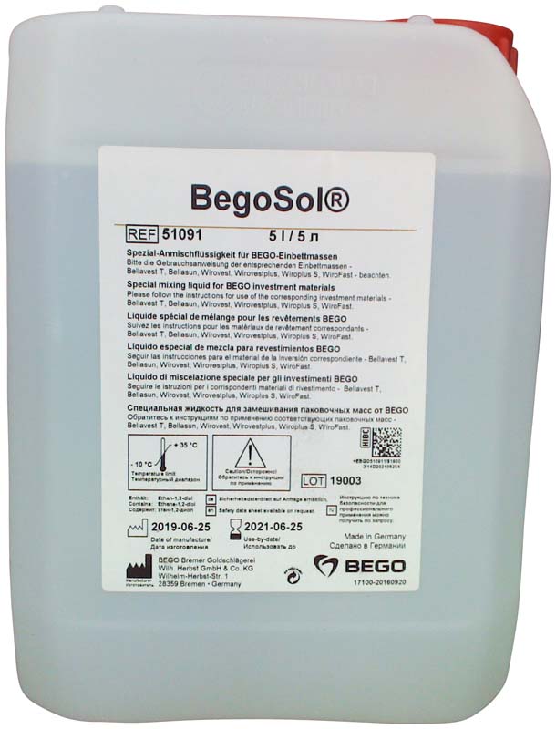 BegoSol®  Kanister  5 l Anmischflüssigkeit
