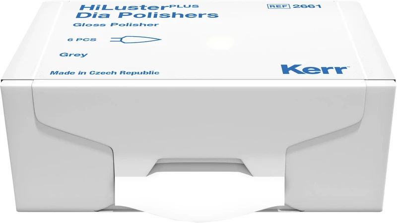 HiLusterPLUS  Packung  6 Stück grau, RA, Figur Flamme, 9,7 mm, Ø 4,6 mm