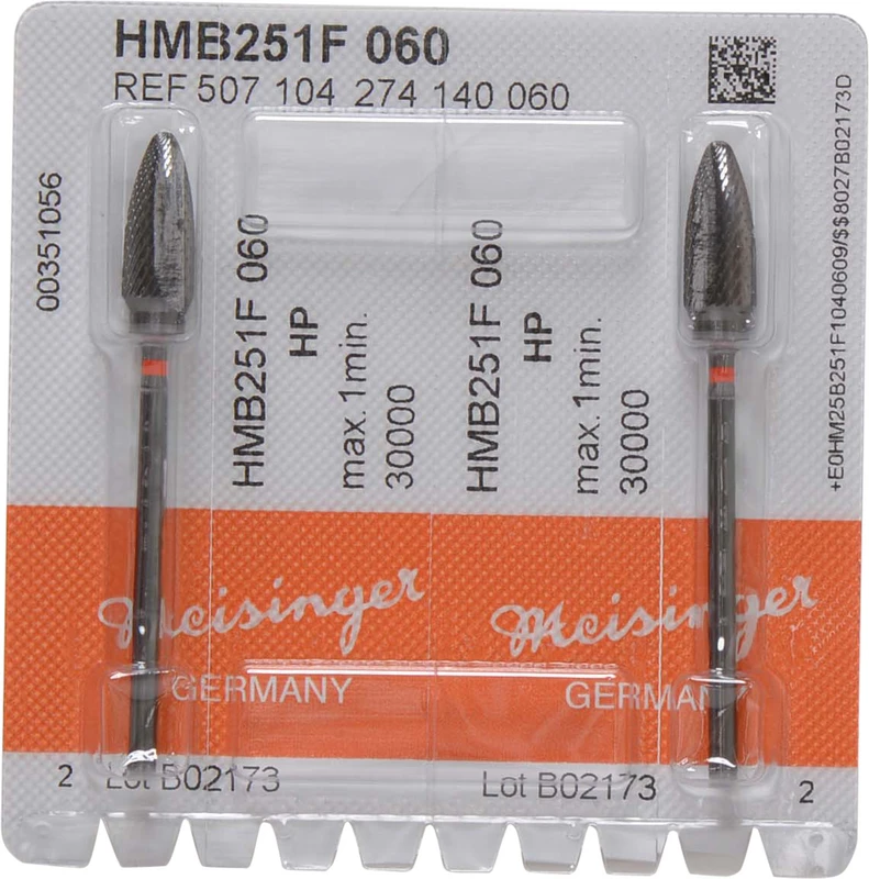 Black Cobra HM 251  Packung  2 Stück kreuzverzahnt,rot fein, HP, Figur 274, 14,7 mm, ISO 060