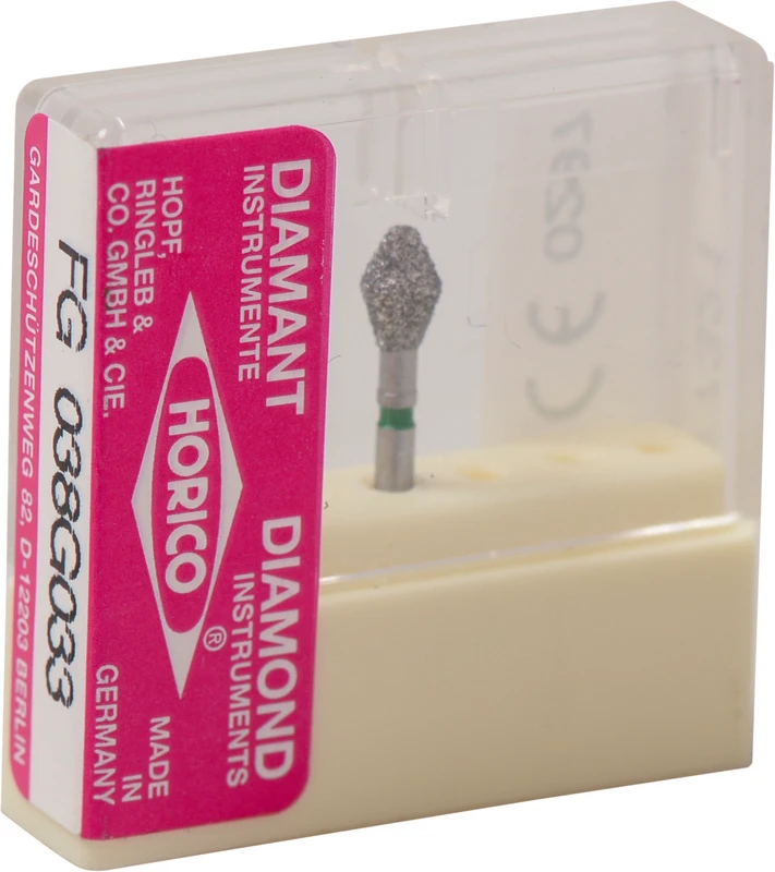 Diamantschleifer 038  Stück  grün grob, FG, Figur 038, 5 mm, ISO 033