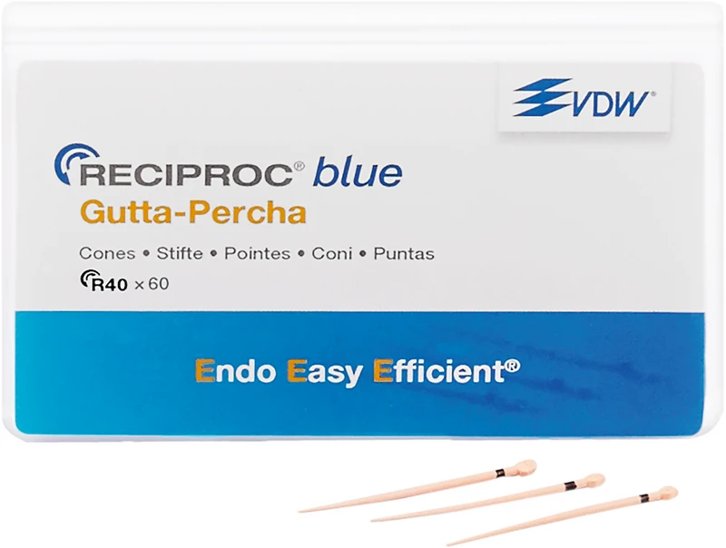 RECIPROC® blue Guttaperchaspitzen  Packung  60 Stück ISO 040