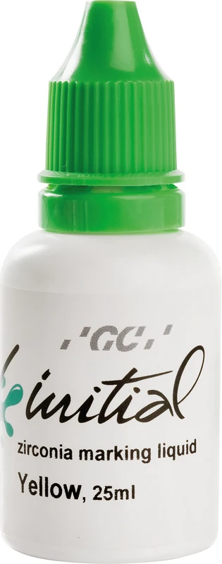GC Initial Zirconia Coloring Liquid  Flasche  25 ml Marking Liquid yellow