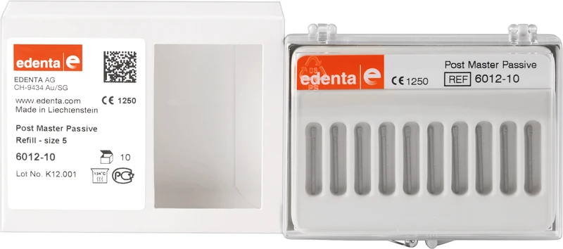 POST MASTER, PASSIV  Packung  10 Titanstifte Gr. 5, 1,25 mm, L. 19 mm