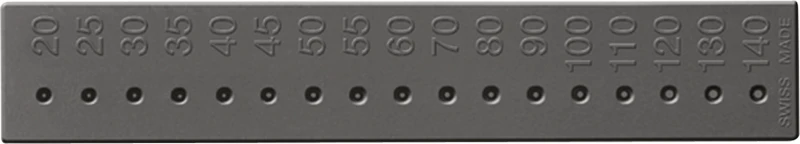 Messlehre für Guttapercha-Spitzen  Stück