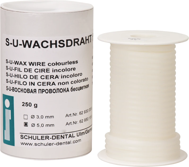 S-U-WACHSDRAHT extra weich  Rolle  250 g farblos, Ø 5 mm, Protekt