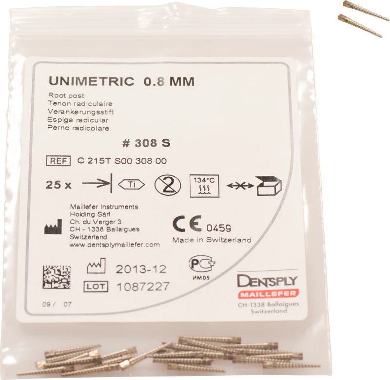 UNIMETRIC Integral  Nachfüllpackung  25 Stück Gr. 308S Titan