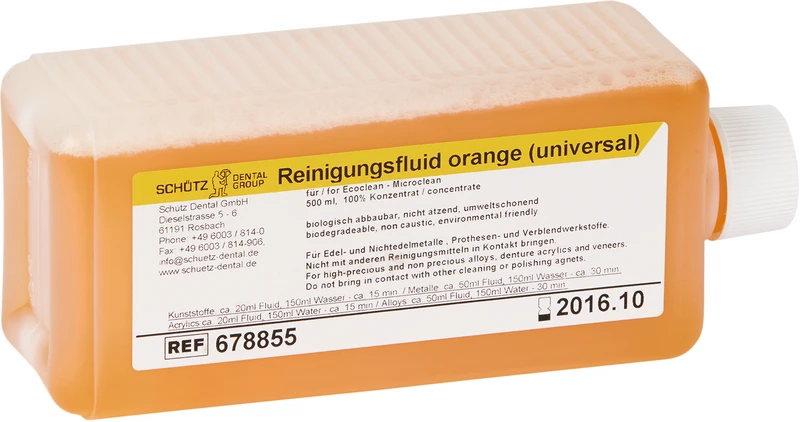 Reinigungsfluid für MicroClean  Flasche  500 ml, orange universal