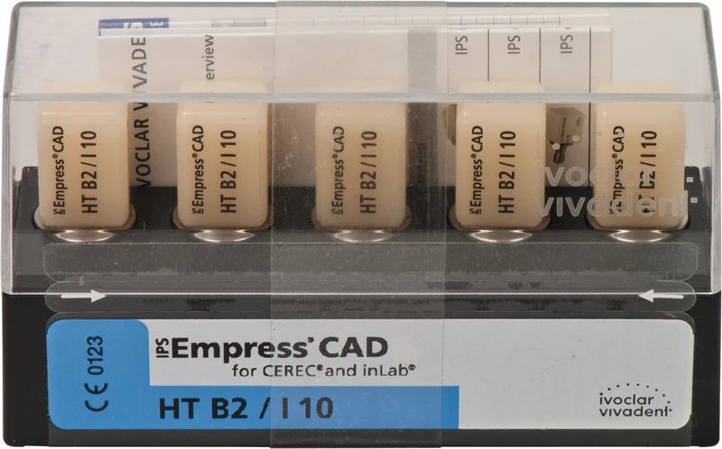IPS Empress® CAD A-D for CEREC  Packung  5 Stück Gr. I10, B2 HT