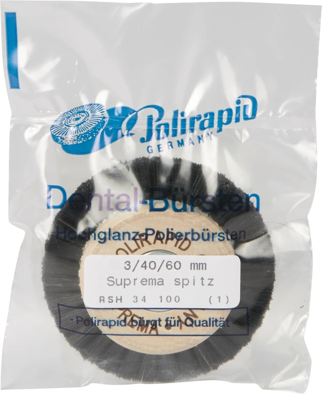Suprema Rundbürsten  Stück  mit Holzkern, 3-reihig, spitz, Kern: 40 mm, Außen: 60 mm