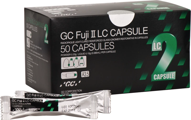 GC Fuji® II LC Capsule Improved  Packung  50 Kapseln A3,5