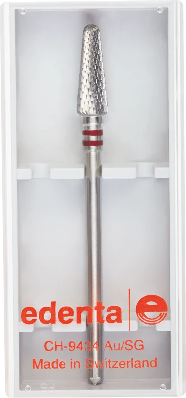 HM-Fräser Schliff 20  Stück  linksschneidend, Kreuzverz., 2 x rot fein, HP, Figur 194, 13 mm, ISO 045