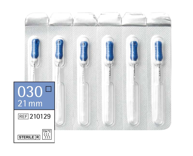 Omni K-Feilen steril  Packung  6 Stück steril, 21 mm, ISO 030
