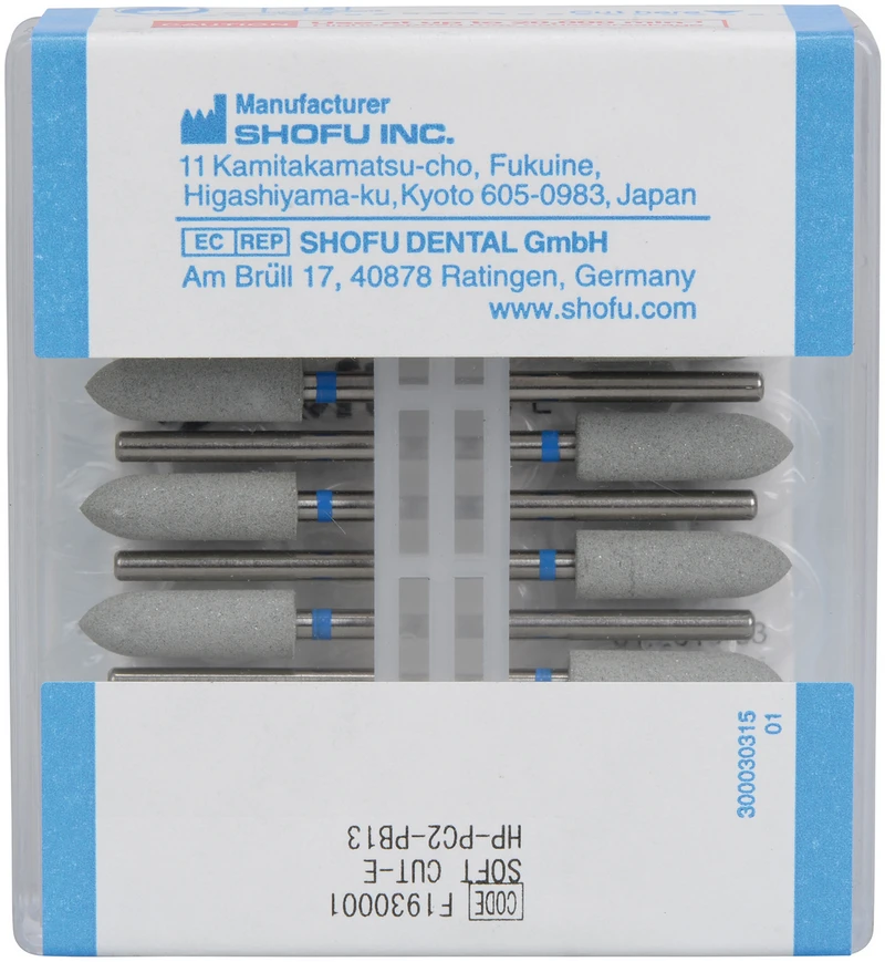 SOFTCUT-E  Packung  12 Stück PC2, HP, PB blauer Ring, ISO 050