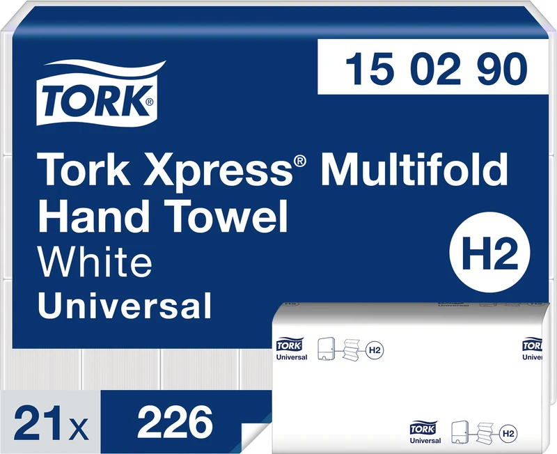 TORK® Xpress® Multifold Handtücher   Packung  21 x 226 Stück Universal, 2-lagig, weiß