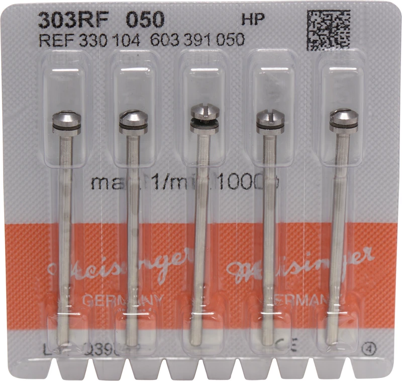 Mandrelle 303RF  Packung  5 Stück HP, ISO 050