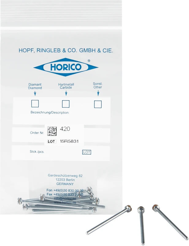 Präzisions-Mandrell  Packung  12 Stück Nr. 420, HP