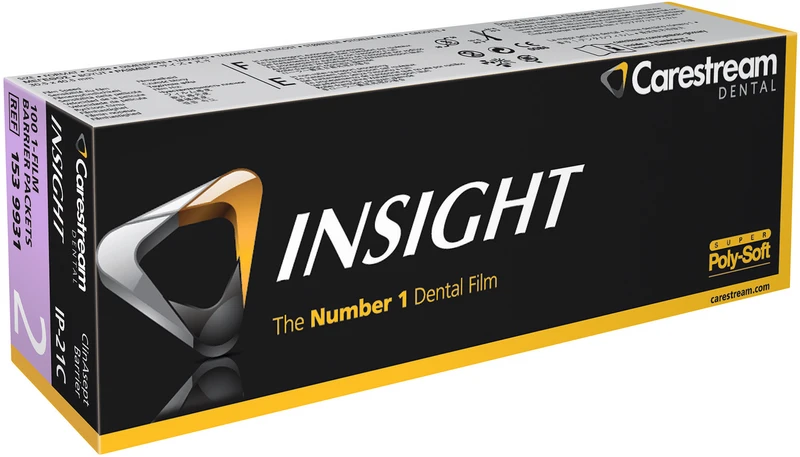INSIGHT Periapical Film  Papierpackung  100 Einzelfilme 3,1 x 4,1 cm, IP-21C