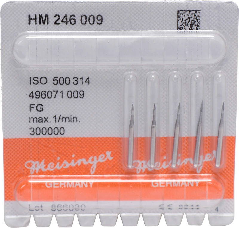 HM-Finierer 246  Packung  5 Stück fein FG, Figur 496 Flamme, 3,6 mm, ISO 009