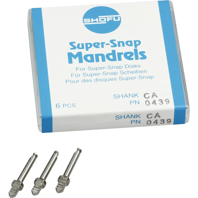 Super-Snap® Mandrels   Packung  6 Stück RA, Stahl