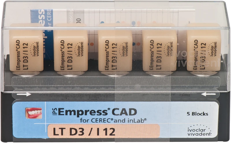 IPS Empress® CAD A-D for CEREC  Packung  5 Stück Gr. I12, D3 LT