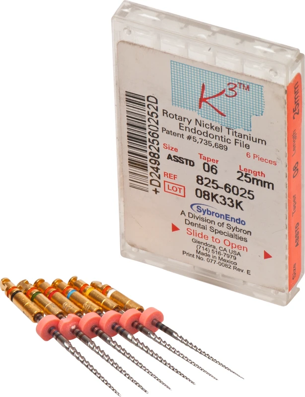 K3 Feilen  Sortiment  6 Stück ISO 015-040, Taper.06, 25 mm