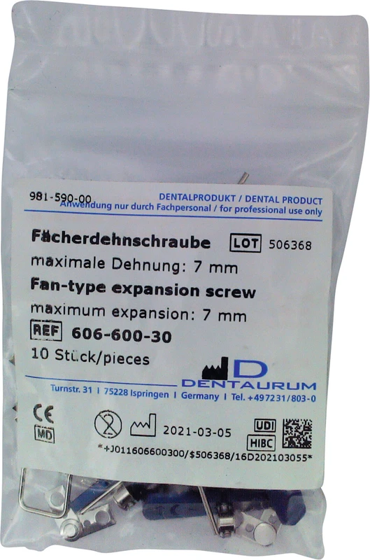 Fächerdehnschraube Edelstahl  Packung  10 Schrauben