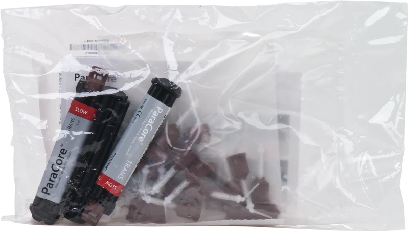 ParaCore® SLOW  Nachfüllpackung  2 x 5 ml Spritze slow translucent, 20 Mixing Tips