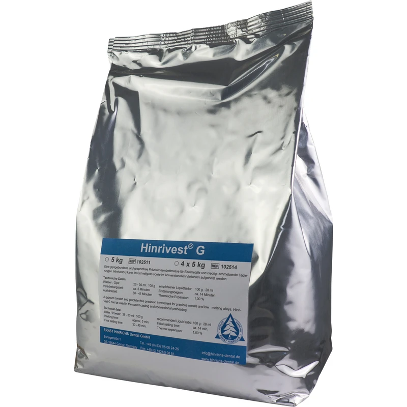 Hinrivest® G   Beutel  5 kg Einbettmasse weiß