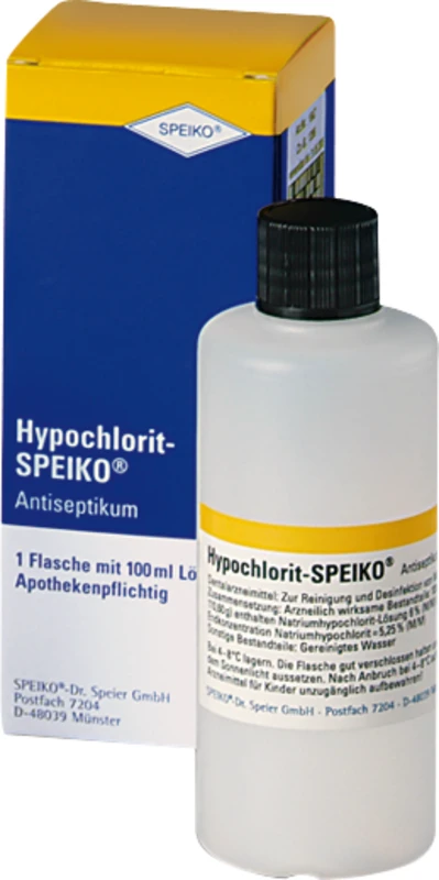 Hypochlorit-SPEIKO® 5,25%  Packung  100 ml Lösung mit Easy-Quick Entnahmesystem