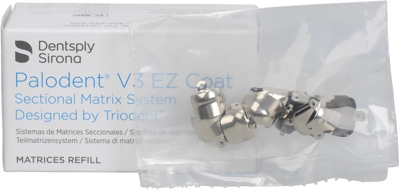 Palodent® V3 Teilmatrizensystem  Packung  50 V3 EZ Coat Matrizen 7,5 mm