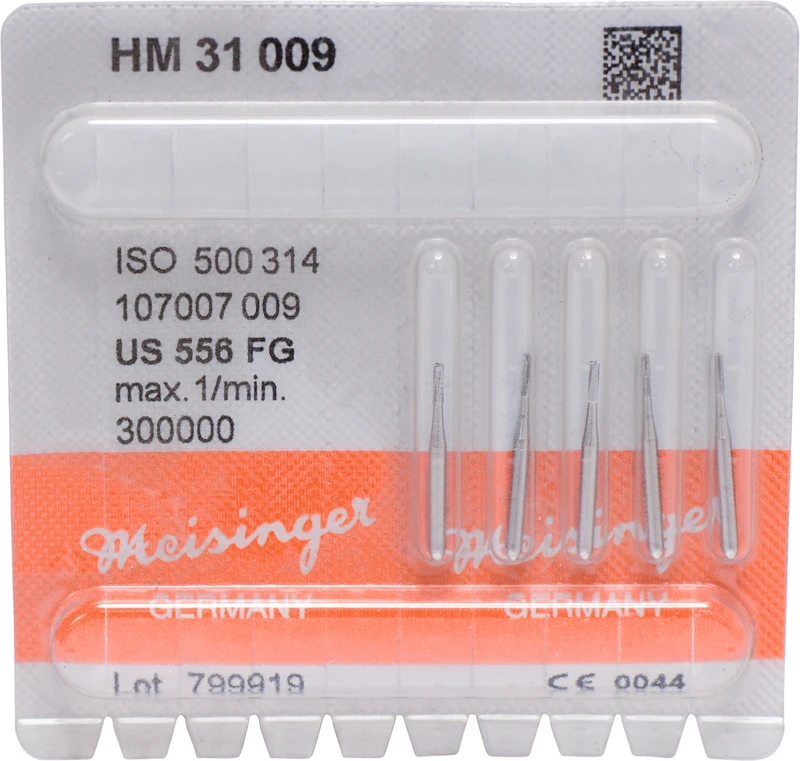 HM-Bohrer 31  Packung  5 Stück FG, Figur 107, 3,8 mm, ISO 009