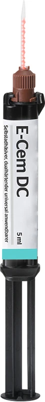 E-Cem DC  Packung  5 ml Spritze, 15 Mischer braun 4:1
