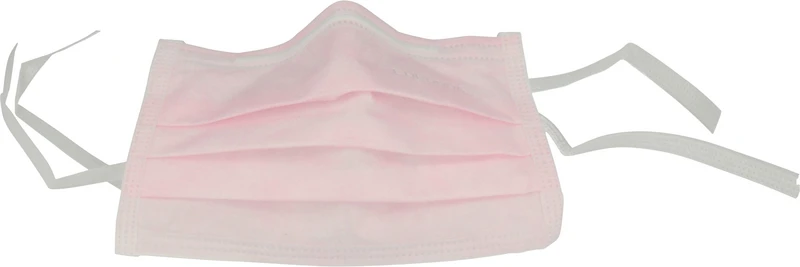 Monoart® Mundschutz Protection 3  Box  50 Stück zum Binden, rosa